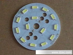 工厂直销LED球泡配件解析 7W白光5730贴片灯珠与圆形铝基板的完美组合